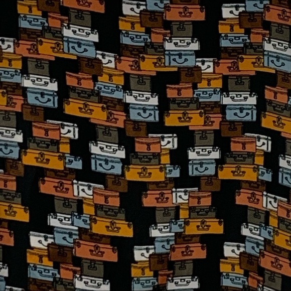 Anthropologie Porridge | Small |Split Back Suitcase Print Layered Swing Tank Top - Picture 10 of 15